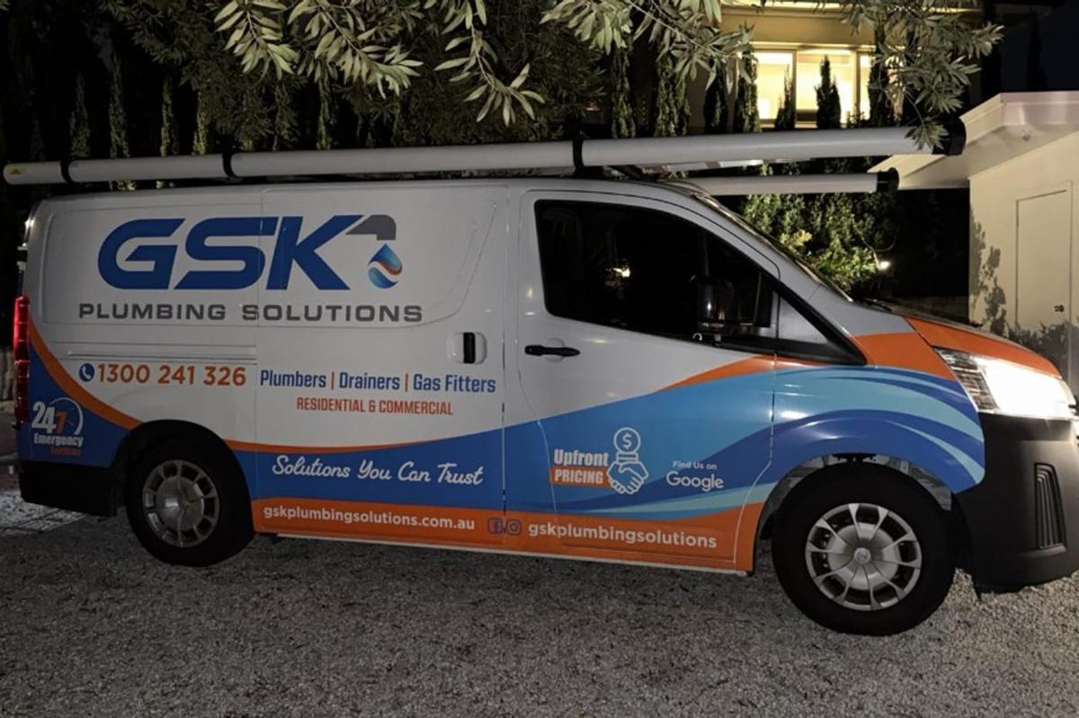 GSK Plumbing Solutions emergency service van