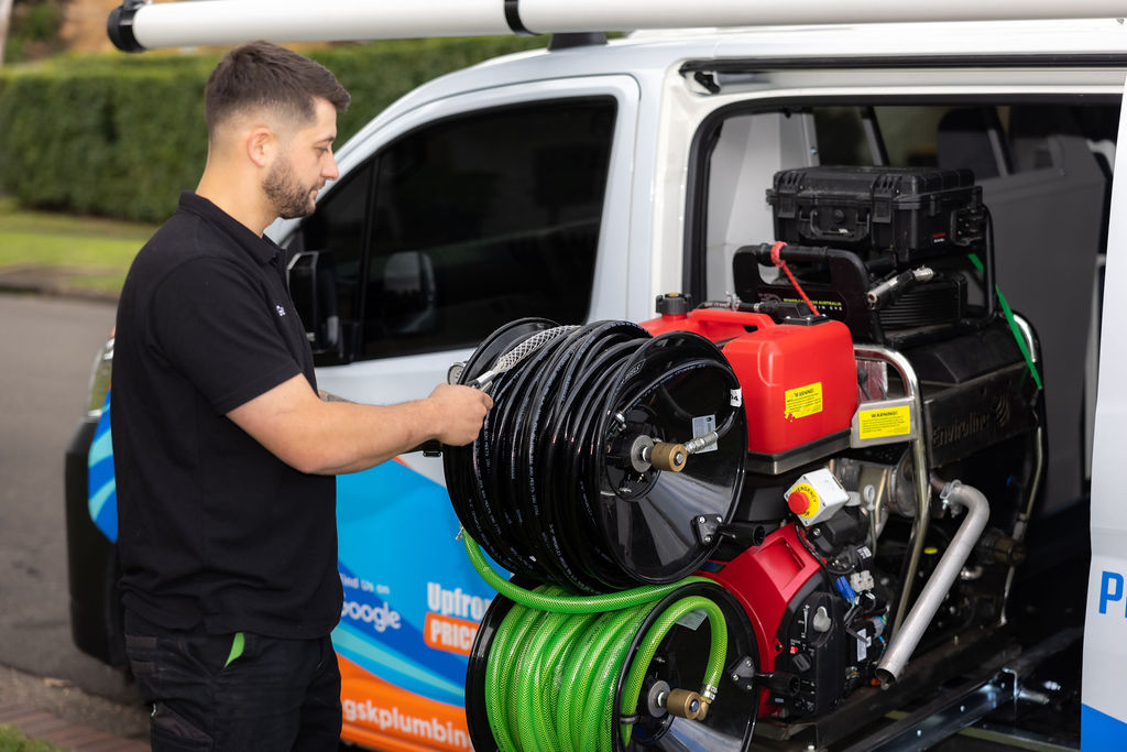 GSK Plumbing Solutions plumber completing burst pipe repair work in Sydney